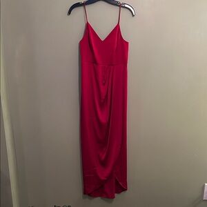 Express Vibrant Red Midi Dress